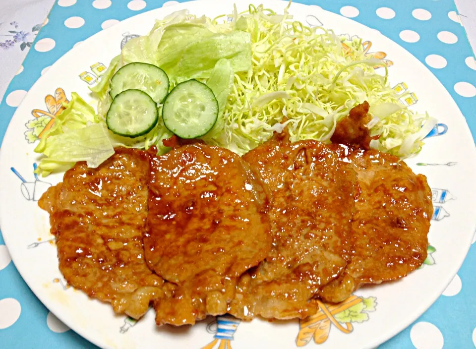 Snapdishの料理写真:Pork Shogayaki|Liezlさん