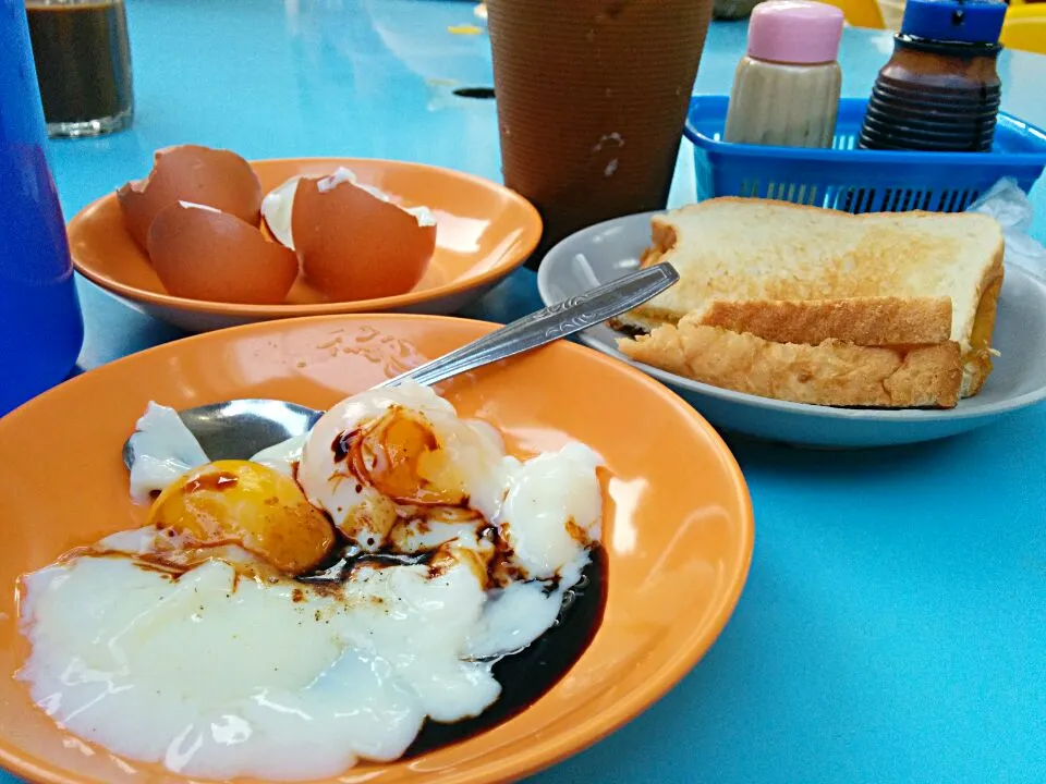 eggs, toast and coffee|Ernさん