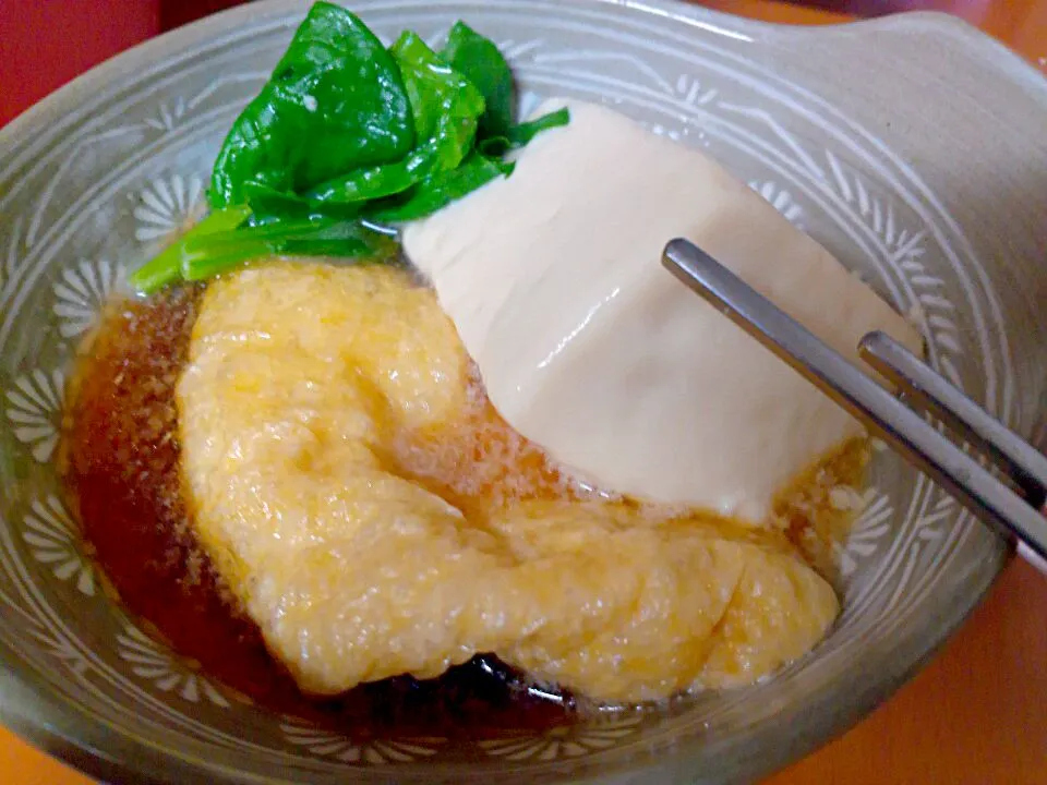 とろとろ湯豆腐&油揚げ鍋|さくらごぜんさん