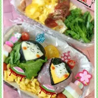 Snapdishの料理写真:春サラダ🌸toお雛様弁当|oniyome motsuさん