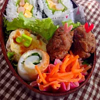 Snapdishの料理写真:今日のお弁当|みかんとかぼすさん