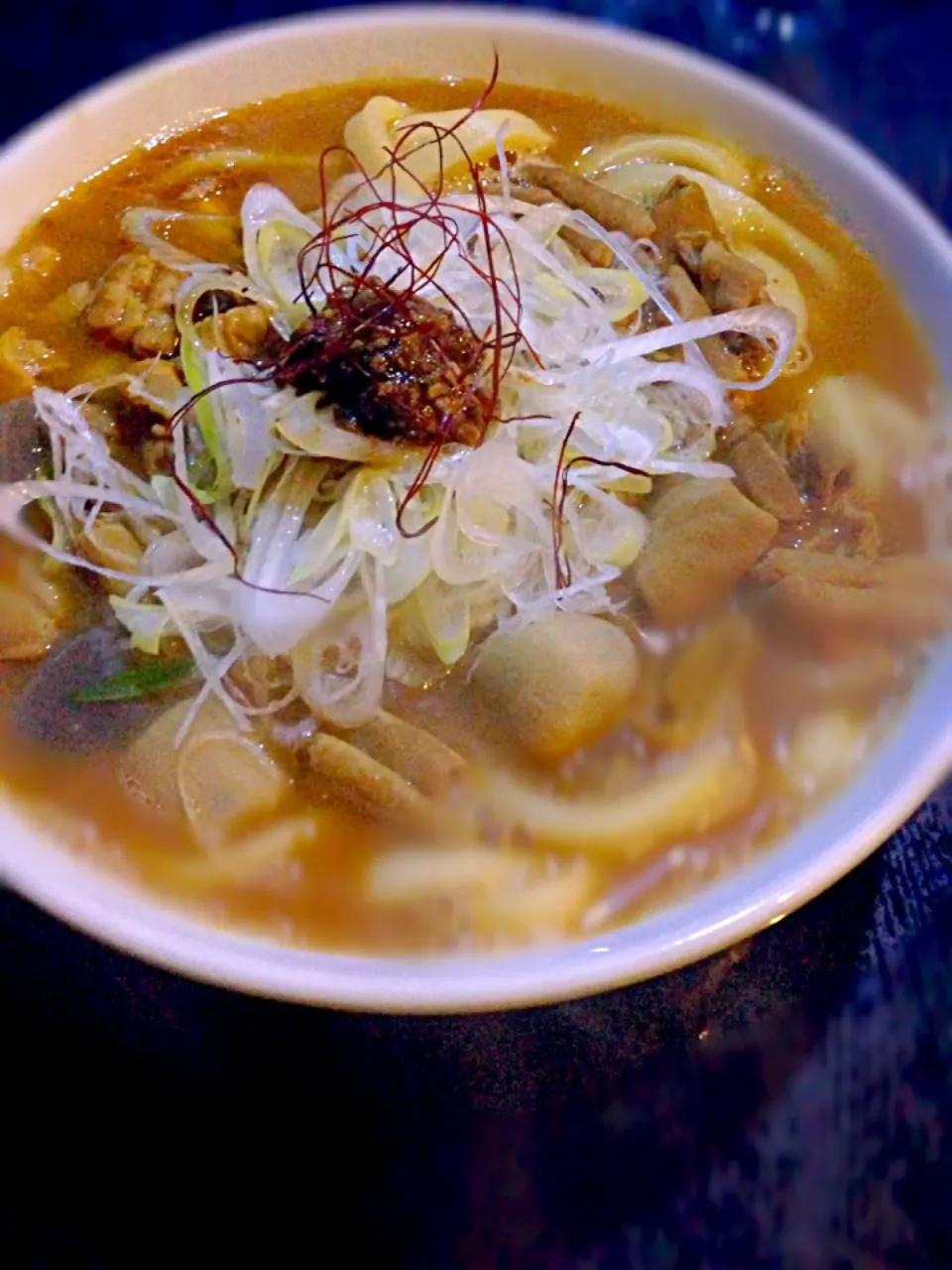 手抜き！モツ煮込みうどん！！|ダンナさん