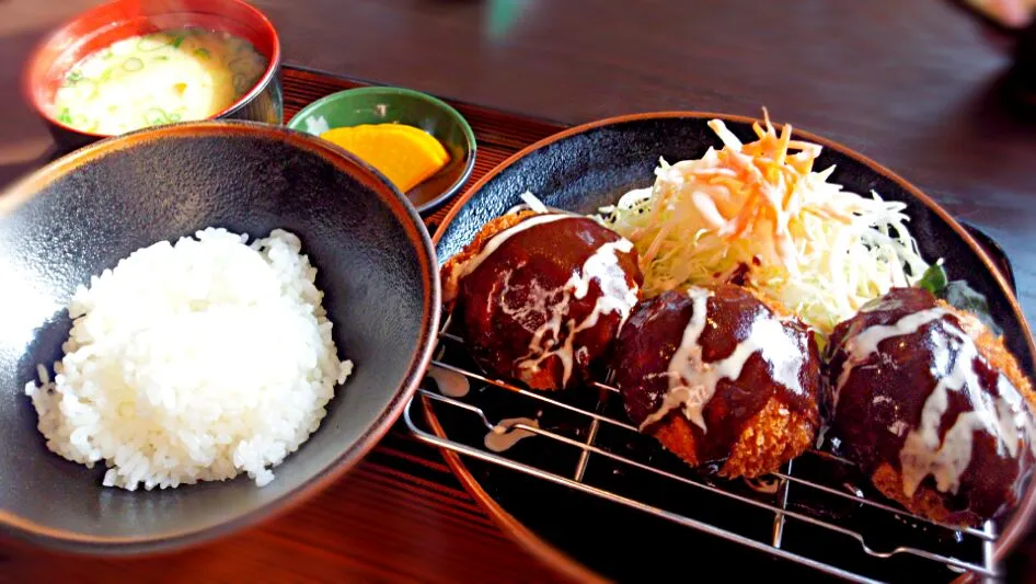 ♡くら亭//コロッケ定食♡|♡のん♡さん