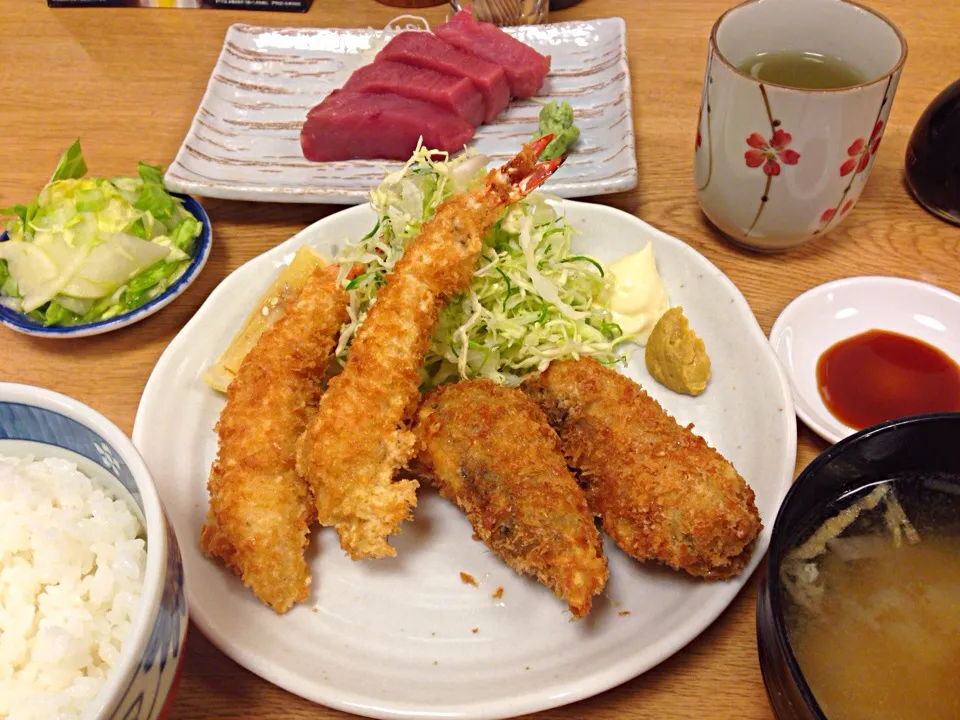 えびかきランチ@和楽(新橋)|塩豚骨さん