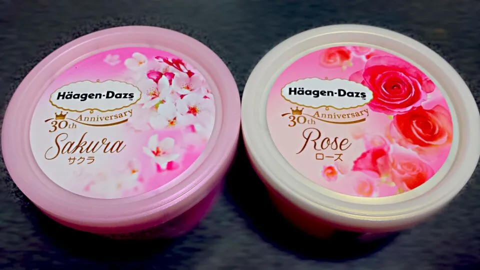 sakura and rose flavor Haagen Dazs|Reika Niña Sebastianさん