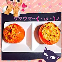 Hotトマトのシーチキンチーズ焼き☆|ゆうりさん