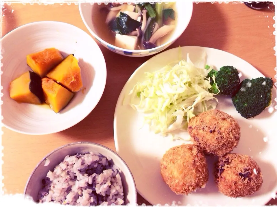 コロッケ定食|Maiko Hamasakiさん