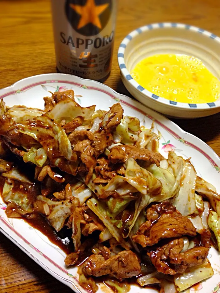 Snapdishの料理写真:回鍋肉 すき焼きSTYLE♪|Shuta Shimaさん