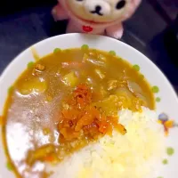 Snapdishの料理写真:チーズのせカレー🍛|ゆんちゃんさん