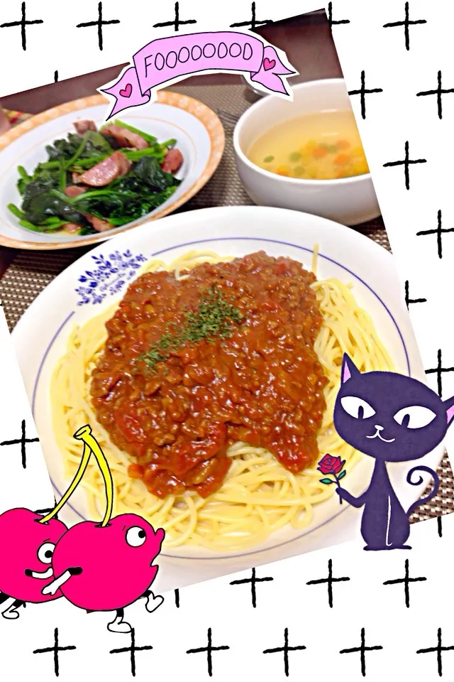 ミートスパゲティ🍝|し〜ぽん☆さん