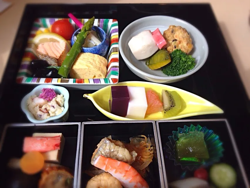 Snapdishの料理写真:人間ドックの弁当 2014.2.19|tarqarさん