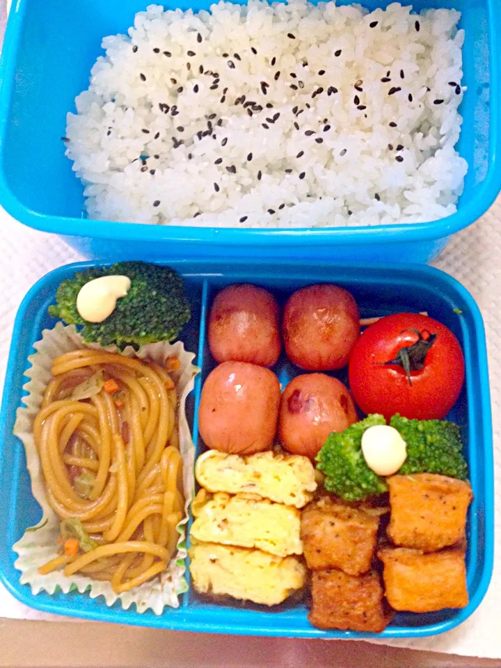 Snapdishの料理写真:次男弁当^_^|かすみんさん