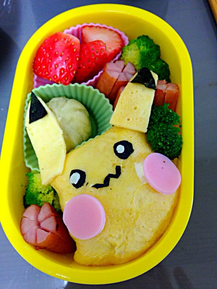 ピカチュウオムライス弁当|mahalo_mさん