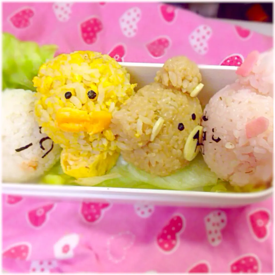 Snapdishの料理写真:LINE POP キャラクターおにぎり♡|Haz Haz ♡さん