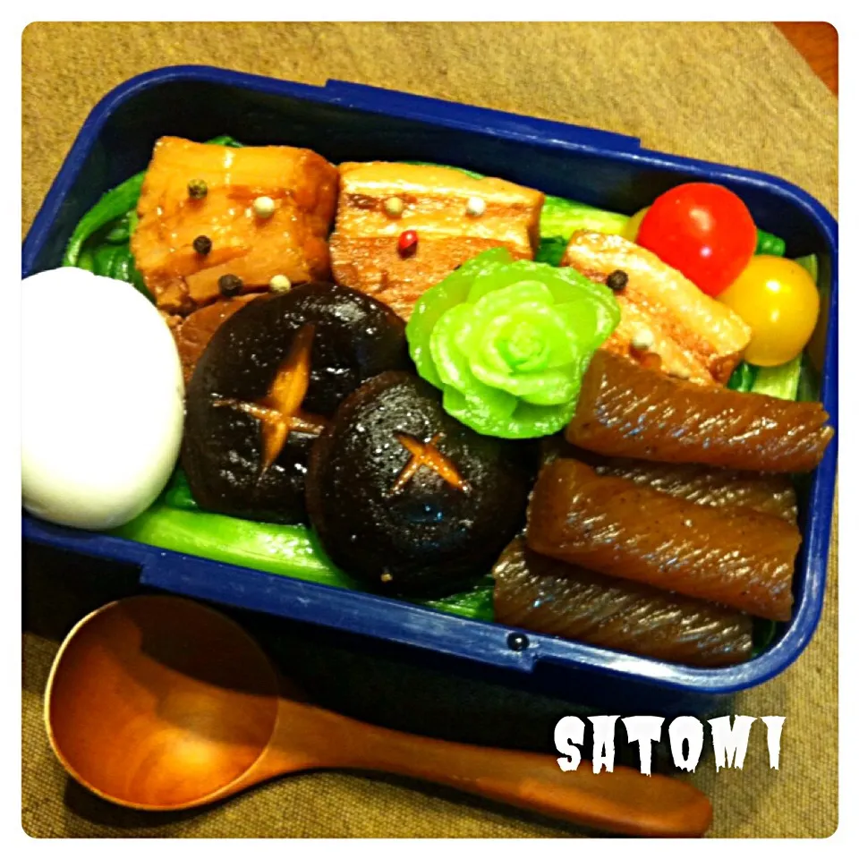 パパ弁当 角煮丼|さとみ (satomi_foodart)さん