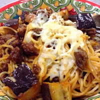 Spaghetti Bolognese avec aubergine|Haruka Sataさん