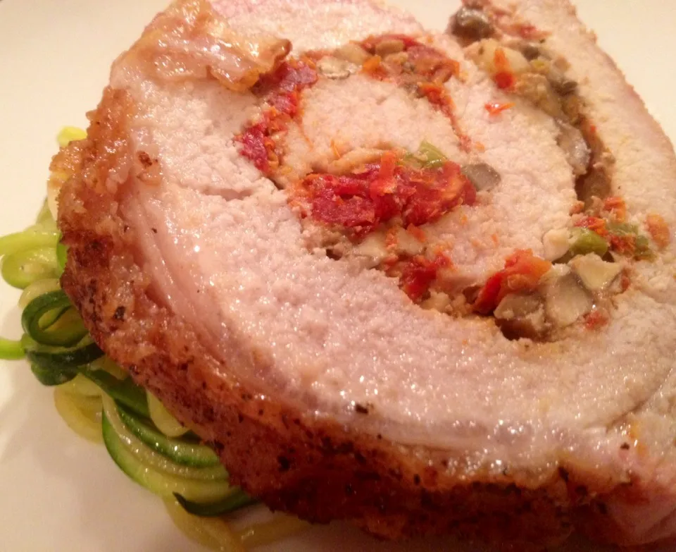 Mushroom and Sundried Tomato Stuffed Porkloin|peggy waldonさん