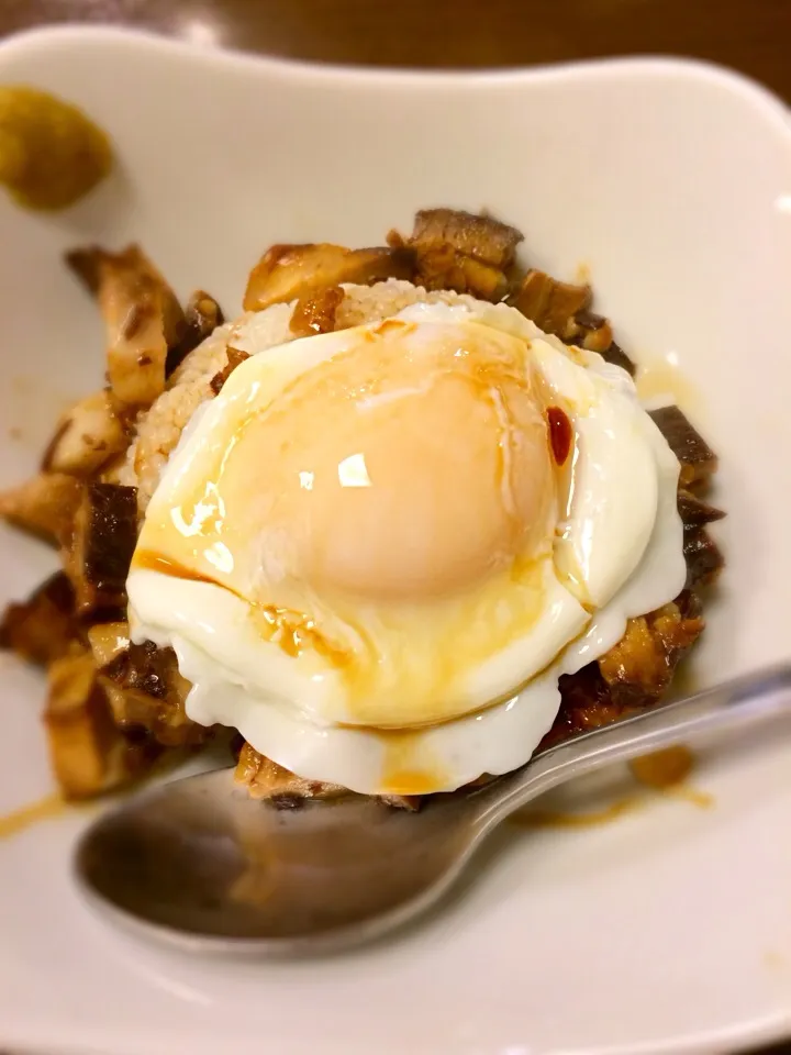 Snapdishの料理写真:焼き豚卵飯|さらば広島の長きまつげ(東京なう)さん