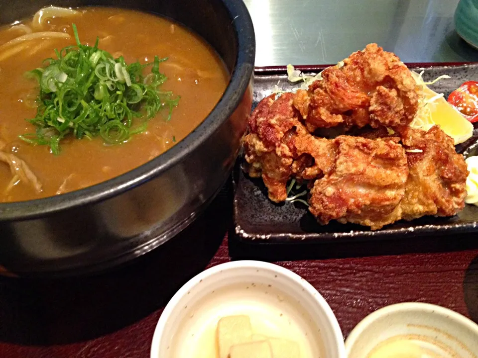 Snapdishの料理写真:カレーうどんスペシャル定食|buhizouさん