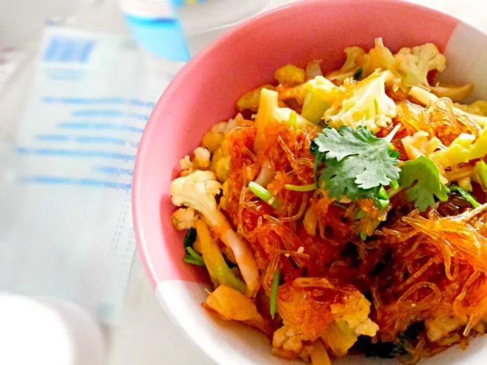 ผัดวุ้นเส้น|cherryさん