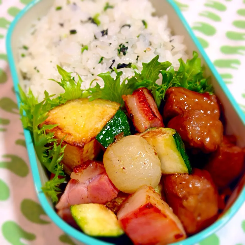 照り焼き風〜サイコロステーキのお弁当‼︎|Youさん