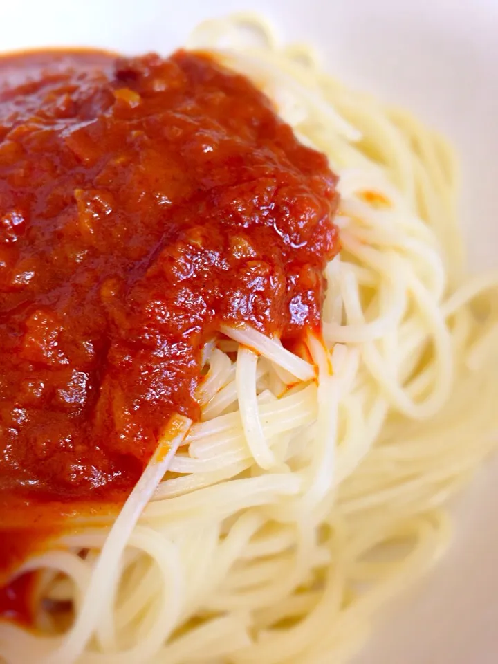 マクロビ🍀きびめんのベジミートソースパスタ(＊˙︶˙＊)|悠雫さん