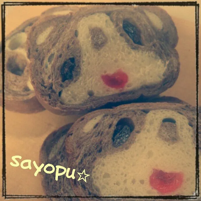 Snapdishの料理写真:くまchanパン♪　(*￣(ｴ)￣*)|SAYOPU(☆∀☆)さん