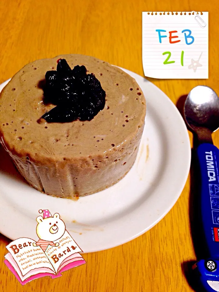 乳製品、砂糖無し❤︎自家製豆乳ヨーグルトでチョコケーキ。chocolate cake with homemade vegetable yogurt|Misuzu(@misumisu0722 )さん