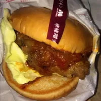 Snapdishの料理写真:モスの辛味噌チキンバーガー|ケイトさん