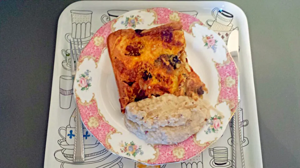 vegetarian toad in the hole with spicy cannellini mash|chandu patilさん