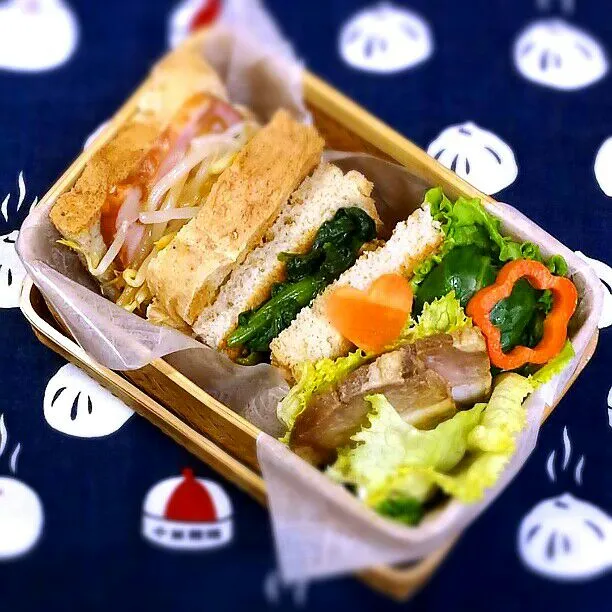 旦那さんの朝ごパン弁当♪|kyujaさん