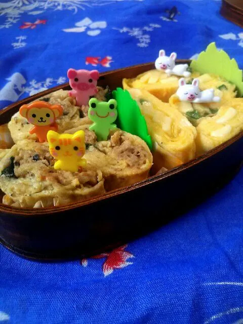 Snapdishの料理写真:旦那様の作るお弁当♪ヽ(´▽｀)/|ゆず( ˘ ³˘)♥さん