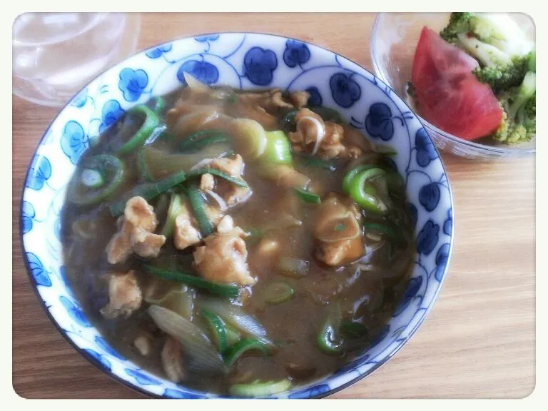 カレーうどん٩(๑òωó๑)۶ごちそうさん見てたら食べたくなって♥|まどかさん