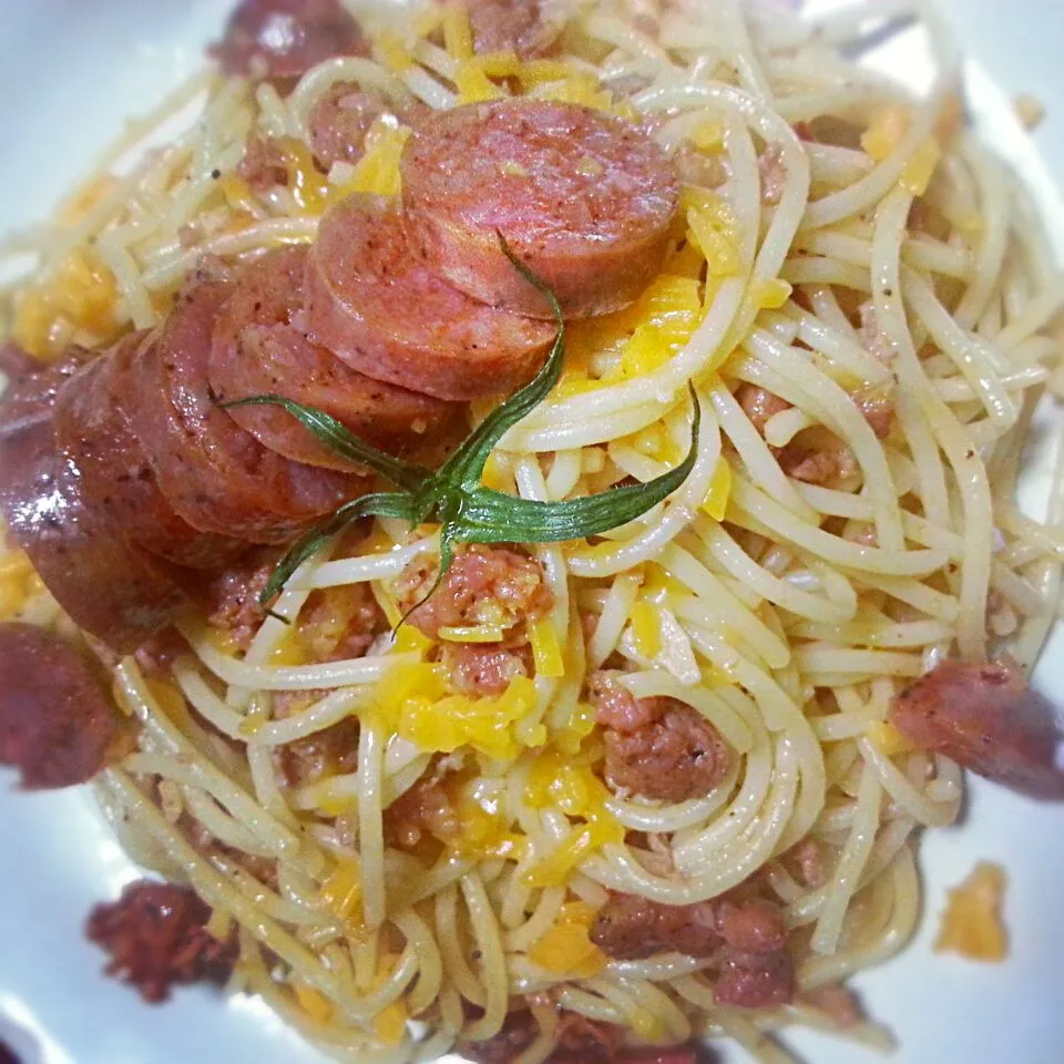 my own recipe longanisa pasta filipino (sausage)|Lottie Ibadlit Ninoblaさん