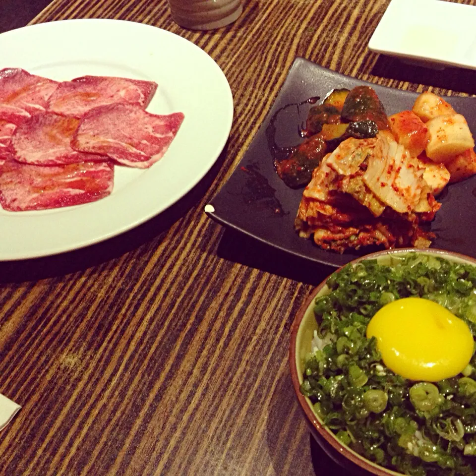 BBQ, Kimchi, Negi tama gohan|maixx ใหม่さん