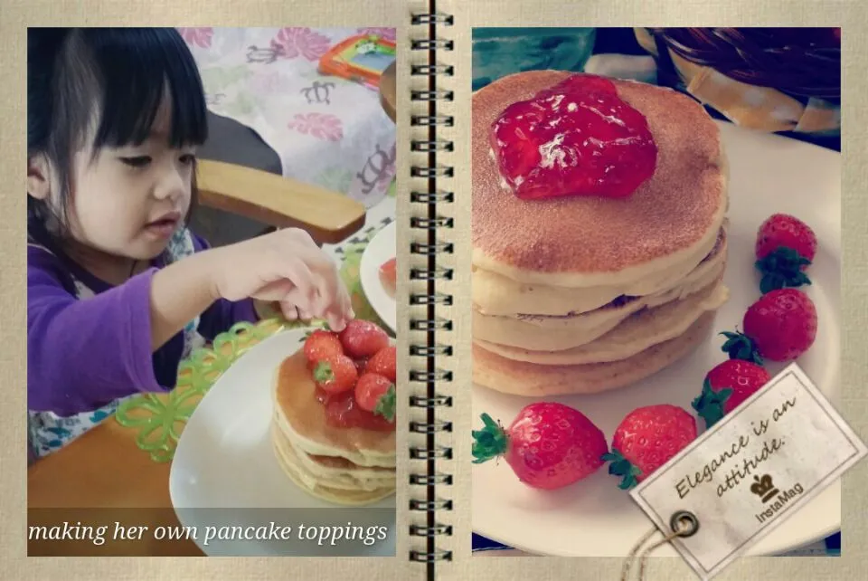 making her own pancake toppings|C_Lynneさん