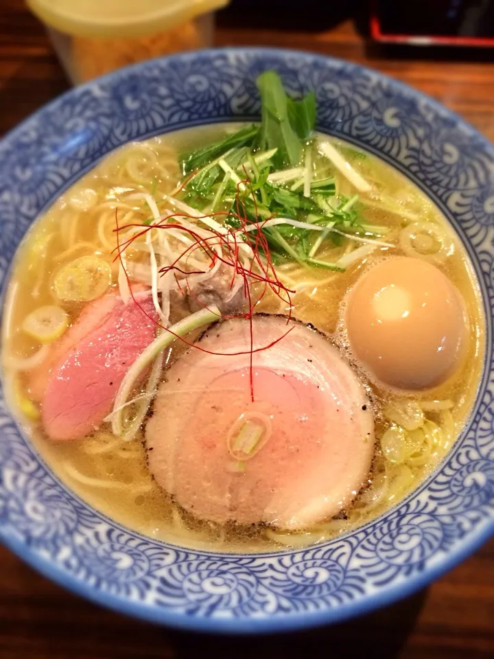 麺や而今 塩鶏湯そば＊|なちょこ！さん