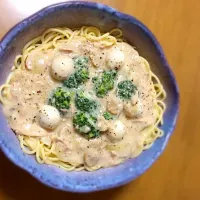 Tuna & Broccolli White Sauce Pasta😊|Mishii Ishii😉さん