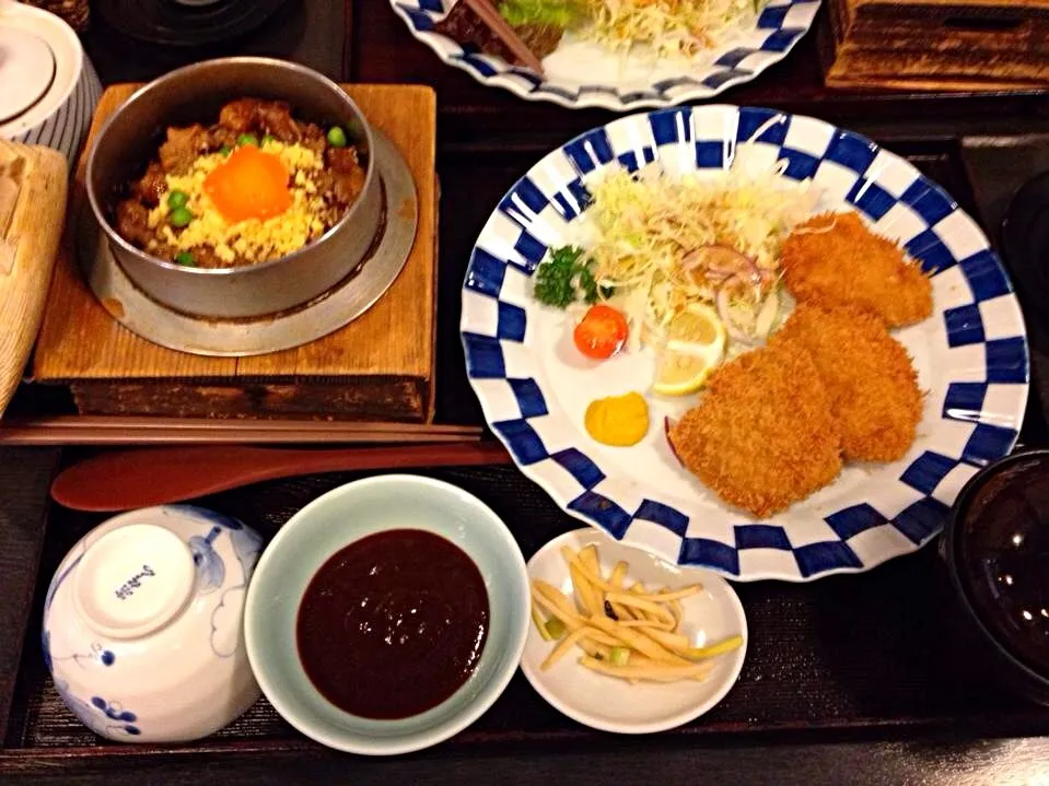 鳥の釜飯とヒレカツ御膳|toshiさん