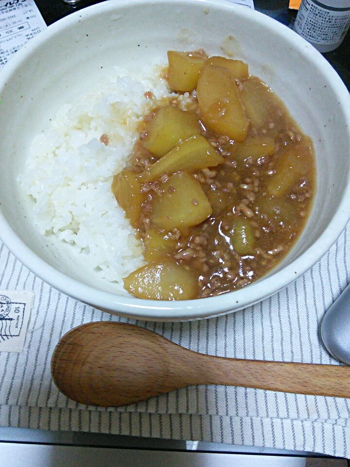 大根の挽き肉どんぶり|いもこさん