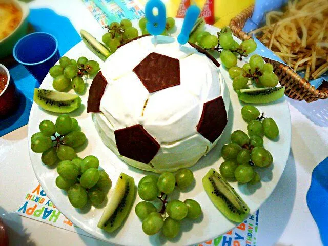 サッカーボールケーキ|亜紀さん