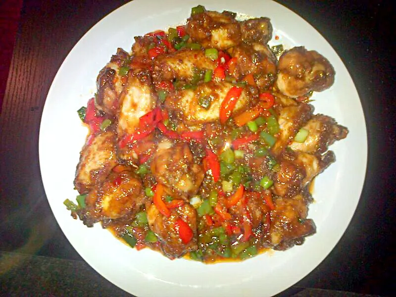 Snapdishの料理写真:sweet chilli chicken|Jakki Keithさん