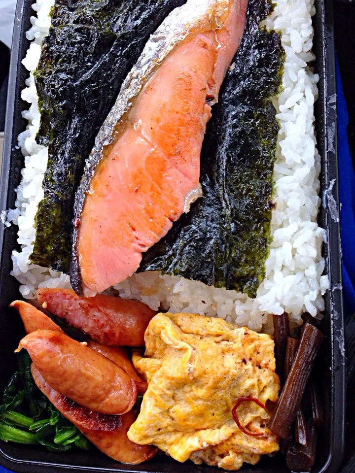 Snapdishの料理写真:オヤジの手作り弁当|uesunさん