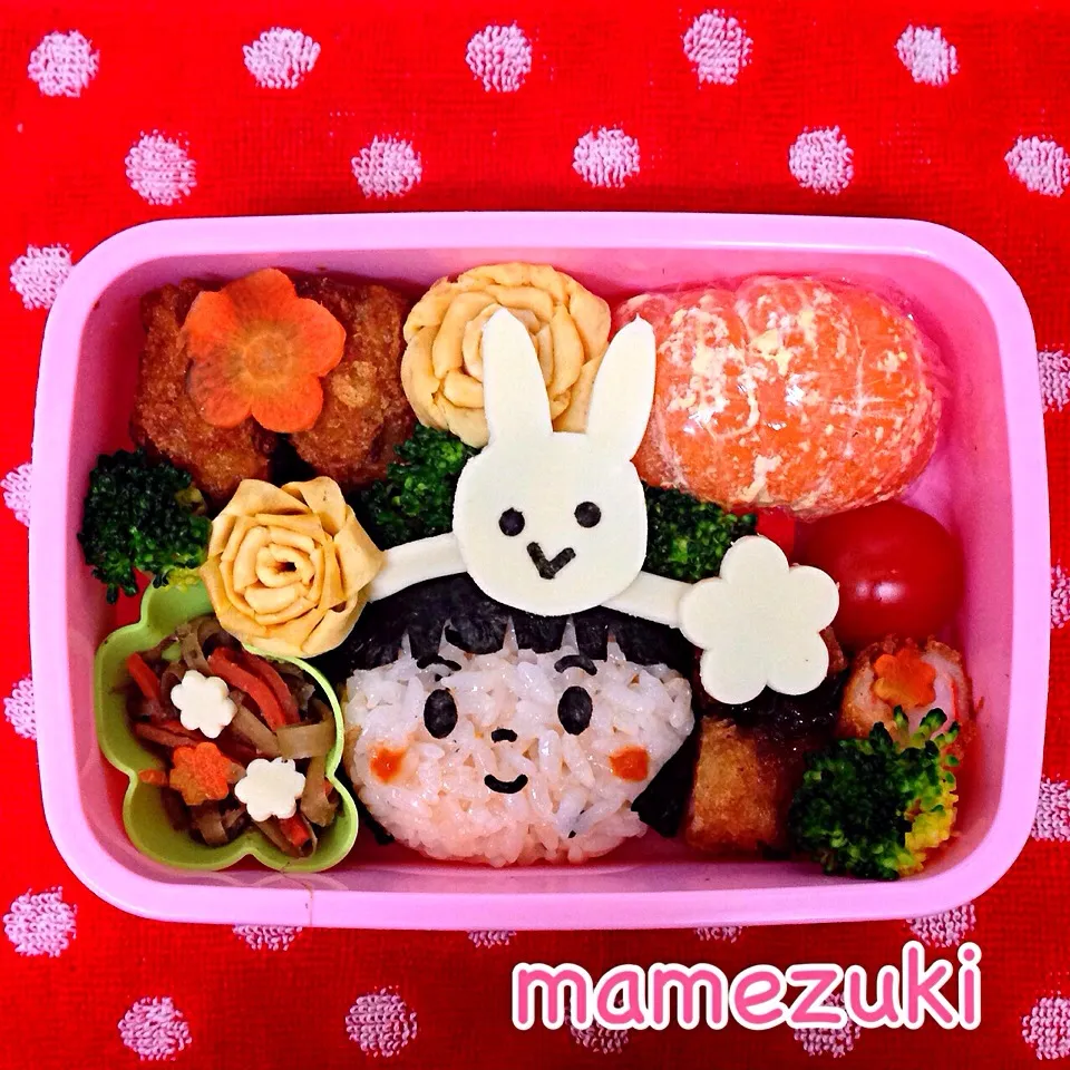 参観弁当☆ゆうびんウサギ|ヒロヾ(๑╹◡╹)ﾉ"さん