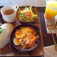 Snapdishの料理写真:焼カレーランチ baked curry lunch|Seo Mikiさん