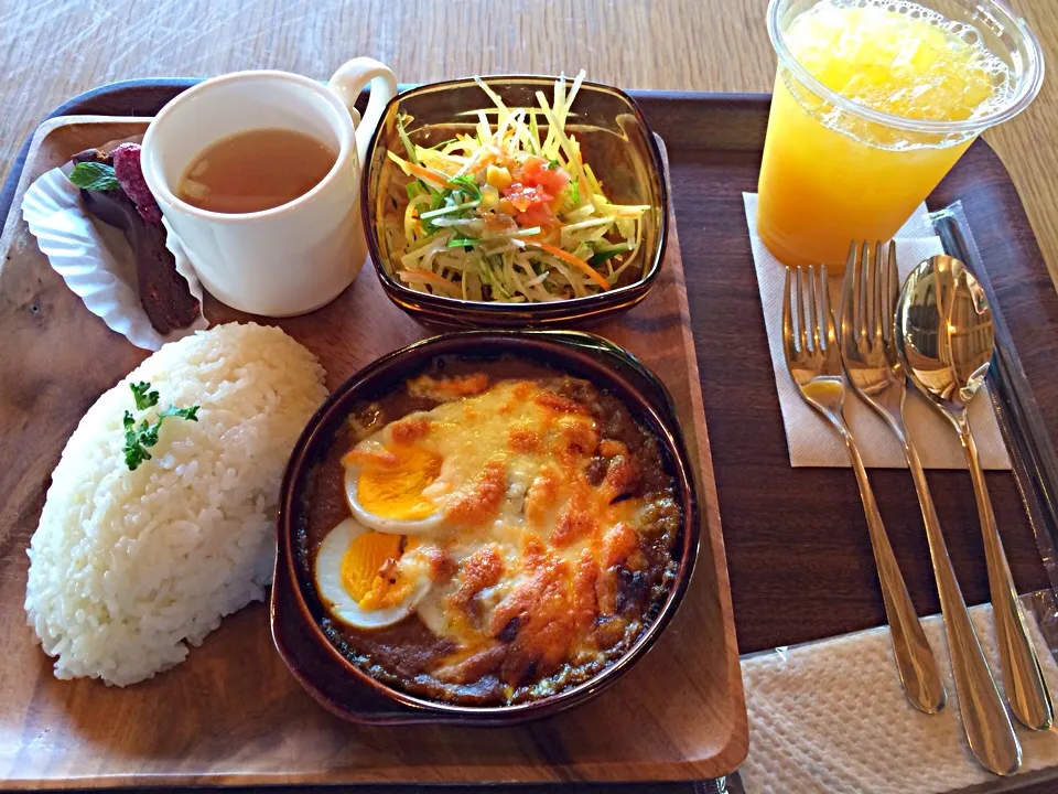 焼カレーランチ baked curry lunch|Seo Mikiさん