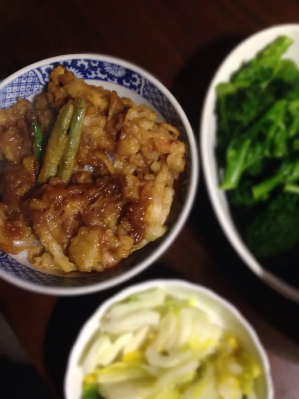 昨日の残りの天ぷらで天丼|綾部雅一さん