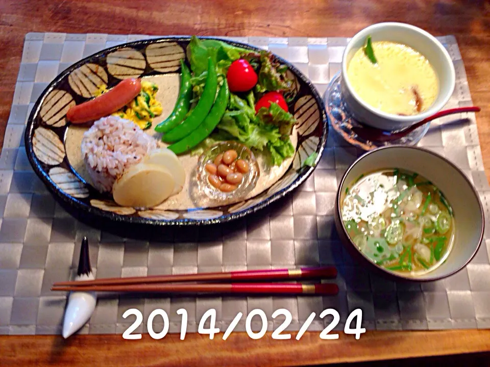 Snapdishの料理写真:朝から茶碗蒸し！2014・2・24|ローゼルさん