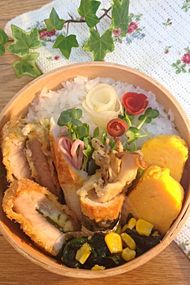 Snapdishの料理写真:今日のお弁当🎶竹輪ブームに肖って💕|soraさん