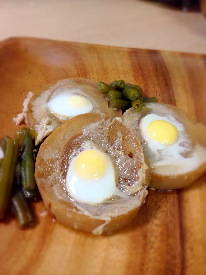 車麩の落とし卵煮|うめこさん